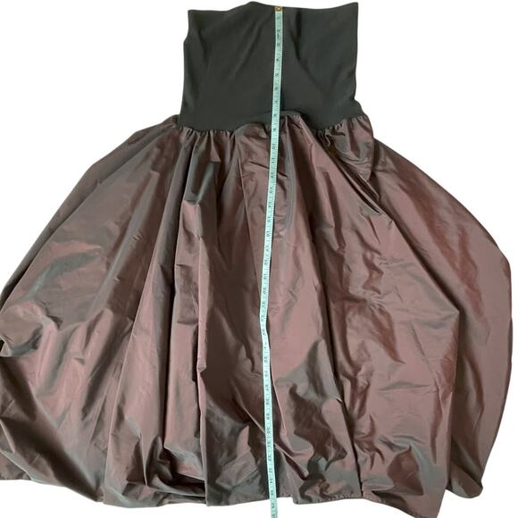 Vintage IGOR Monte Luxury Taffeta Bubble Skirt Black Cherry Iridescent NWT S - Picture 5 of 7